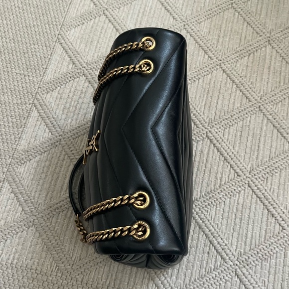 SAINT LAURENT Matelasse Calfskin LouLou Chain Small Crossbody Bag - Picture 5 of 16